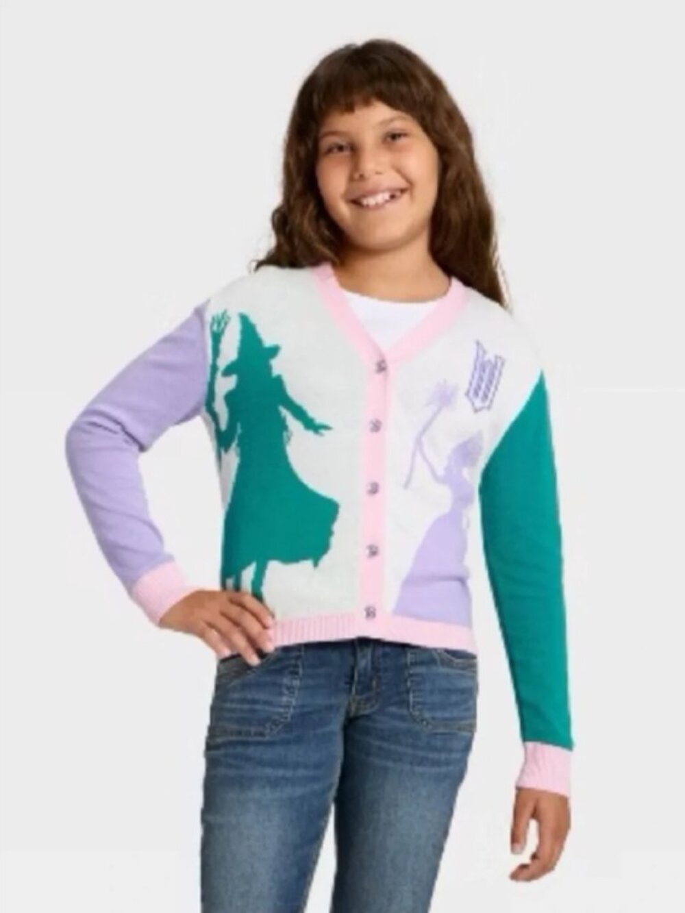 MAD Engine Girls Wicked Teal Purple Pink Magical Cardigan